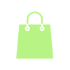 Shopping bag icon representing leisure and activities