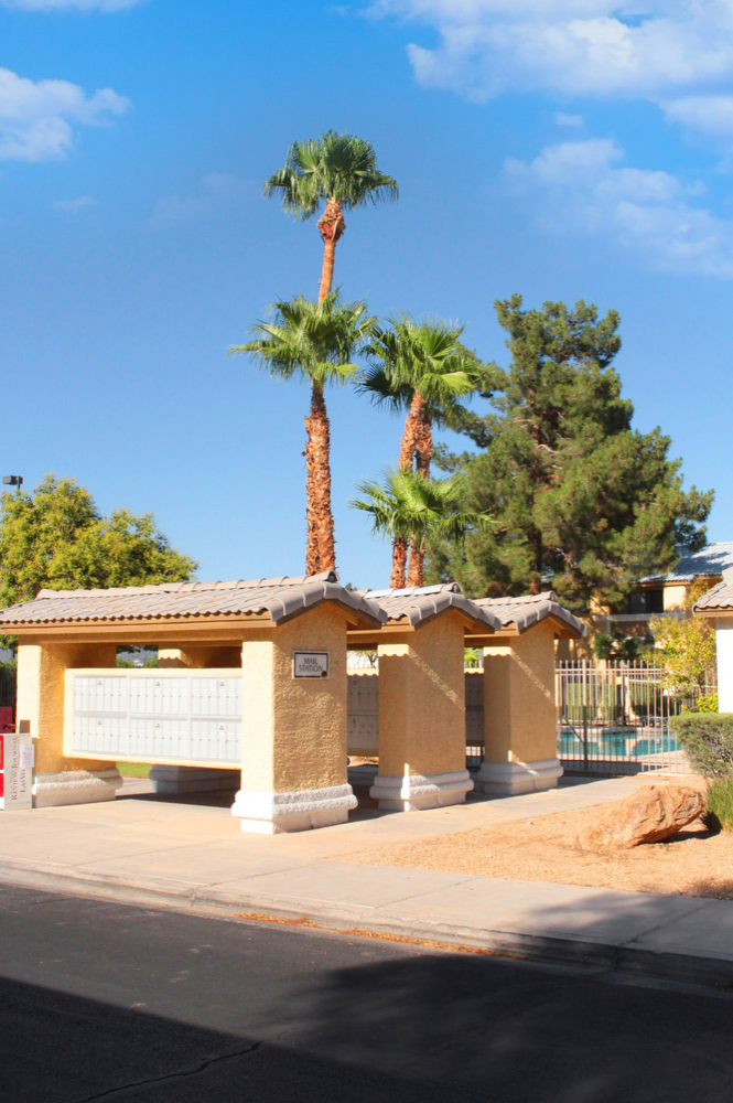 Photo of the apartment community grounds and landscaping