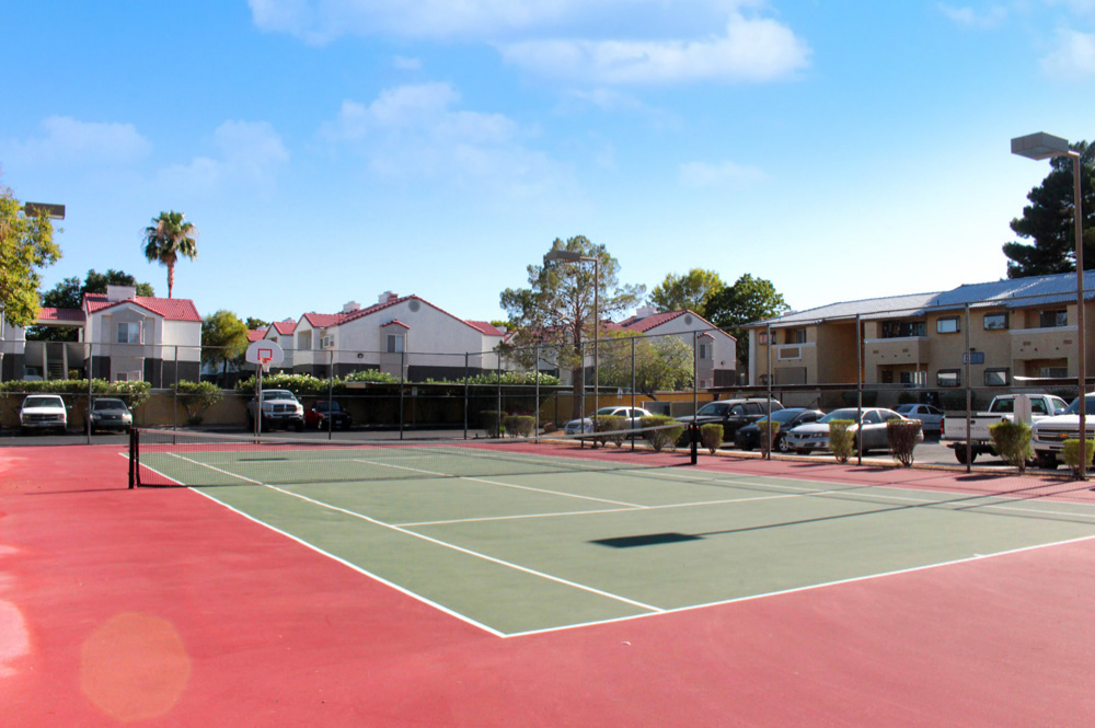 Amenities photo of Sunset Springs apartment Tennis Court 2